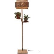 Vloerlamp Bhutan - Bamboe/Zwart - Ø40x160cm