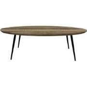 HSM Collection-Ovale Salontafel Bern Swiss Edge-130x80x38-Naturel/Zwar...