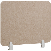 Beliani SPLIT - Bureauscheidingswand-Beige-Polyester