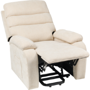 Beliani RISE - TV-fauteuil-Beige-Polyester