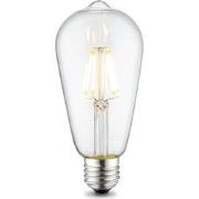 Edison Vintage LED filament lichtbron Drop - Helder - ST64 Deco - Retr...