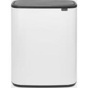 Bo Touch Bin, met 1 binnenemmer, 60 liter - White