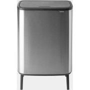 Bo Touch Bin Hi, met 2 binnenemmers, 2 x 30 liter - Matt Steel Fingerp...