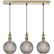 Home sweet home hanglamp Vintage brons 3L Beam Spiral g180 - smoke