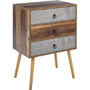 Beliani BATLEY - Commode-Donkere houtkleur-Vezelplaat