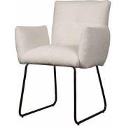 Tower living Dante armchair - fabric Teddy MJ8-1 White