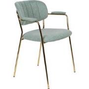 ANLI STYLE Armchair Jolien Gold/Light Green