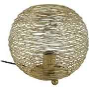 PTMD Andres Gold Iron Table Lamp Round Wired Design S