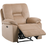 Beliani BERGEN - TV-fauteuil-Beige-Fluweel