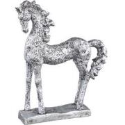 PTMD Lucinda Silver Poly Standing Horse Statue