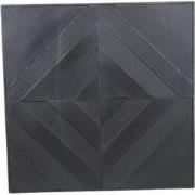 PTMD Mixa Black Iron And Veneer Mix Wall Panel Rectangl