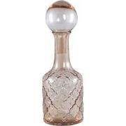 PTMD Cianna Brown Glass Bottle Round With Bal S