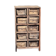 Benoa Talihina Small Cabinet with Brick Moulded Drawers 70 cm