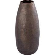 PTMD Semin Copper Alu Round Rustic Pot Wavy Edge L