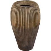 PTMD Russel Gold Alu Round Pot Ribbed High