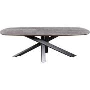 PTMD Alore Brown Black Diningtable Oval  240 Cm