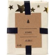 Geen merk STARS - tafelloper 45x145 cm  - met gouden sterren - Whisper...