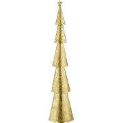 House of Seasons Kerstboom - L19 x B10 x H90 cm - Metaal - Goud