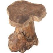 MUST Living Stool Mushroom Natural,45xØ40 cm, teakwood roots