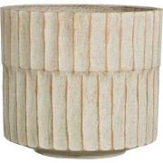 Mica Decorations Bloempot Apiro - 31x31x27 cm - Cement - Gebroken Wit