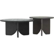 DTP Home Coffee table Melo Earth, set of 2,40xØ55 cm (color: Fudge) / ...