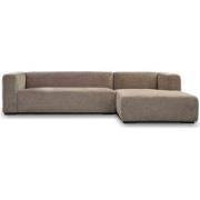 Tower living glasgow 2,5-al + chaise r - enjoy 431 beige grey