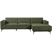 Tower living Leeds 2,5-seater AL + Chaise Lounge R Bottle Green