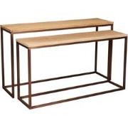 PTMD Zoah Copper Mango Wood Rectangle Sidetable SV2