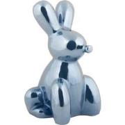 Ornament Balloon Bunny Groot - Blauw - 12.7x11.5x20cm