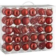 House of Seasons Kerstballen Set - 60 Stuks - Ø7 cm - Onbreekbaar - Ro...