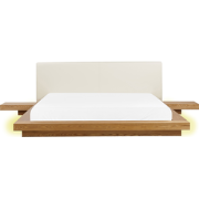 Beliani ZEN - Tweepersoonsbed-Lichte houtkleur-MDF