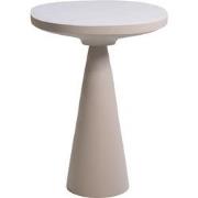 Bijzettafel Rond - Beige Aluminium - 44x44x60cm - Elice