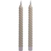 House of Nature Led dinerkaars basic swirl beige - 2 stuks