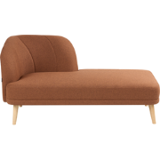 Beliani TANLAY - Chaise longue-Bruin-Polyester