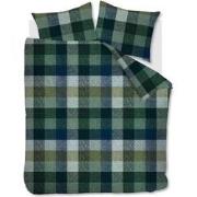 Beddinghouse Flanel Dekbedovertrek Becket Blue Green-Lits-jumeaux (240...