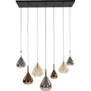 AnLi Style Hanglamp 4+3 wings mix glass