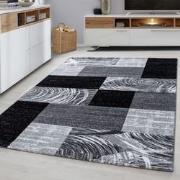 Tapijtenloods Parma Design Vloerkleed Zwart / Grijs Laagpolig- 80x150 ...