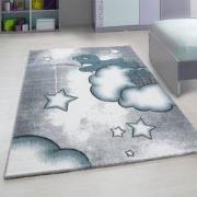 Tapijtenloods Kids Dreams Vloerkleed Kinderkamer Blauw / Grijs Laagpol...