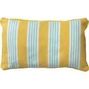 Dutch Decor STRIPES - Sierkussen katoen 30x50 cm - Lemon - geel - stre...