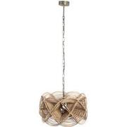 PTMD Yena Hanglamp - H134 x Ø57 cm - Rotan - Bruin