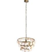 PTMD Jalinn Ronde Hanglamp - H140,5 x Ø52 cm - Metaal - Goud