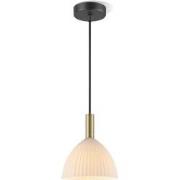 Home sweet home hanglamp Credo messing / opaal glas ovaal