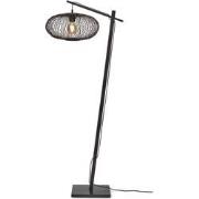 Vloerlamp Cango - Bamboe Zwart/Zwart - 62x40x150cm