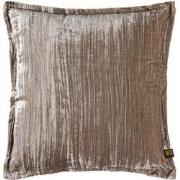 PTMD Senny Sierkussen - 60x3x60 cm - Fluweel - Taupe