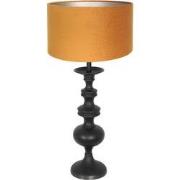 Anne Lighting tafellamp Lyons - zwart - hout - 40 cm - E27 fitting - 3...