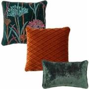 Hoii VOORDEELSET FLOWER GREEN - Set van 3 sierkussens - Mountain View ...