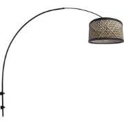 Steinhauer wandlamp Sparkled light - zwart - bamboe - 3695ZW