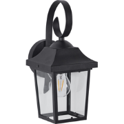 Beliani TANGON - Tuin wandlamp-Zwart-IJzer