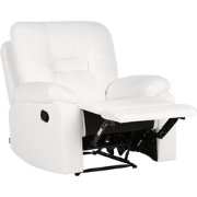 Beliani BERGEN - Fauteuil-Wit-Polyester