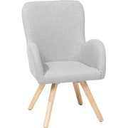 Beliani BJARN - Fauteuil-Grijs-Polyester